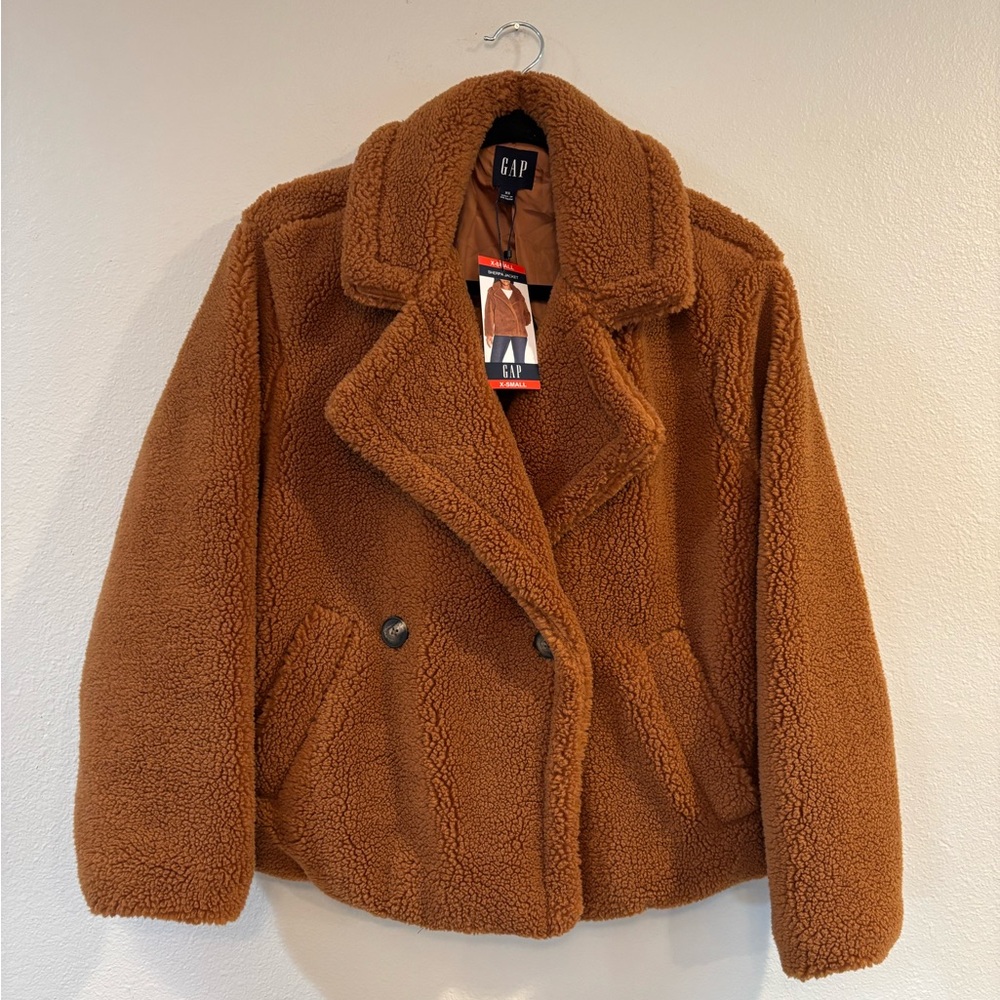 NWT Gap Brown Sherpa Jacket